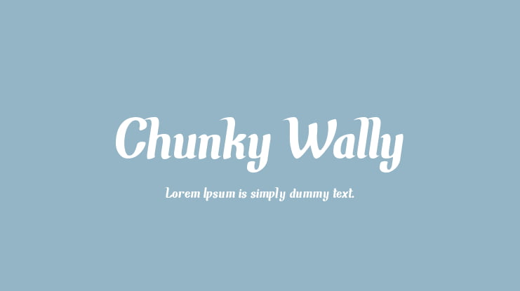Chunky Wally Font