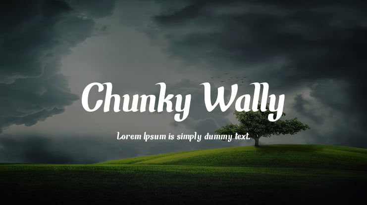 Chunky Wally Font