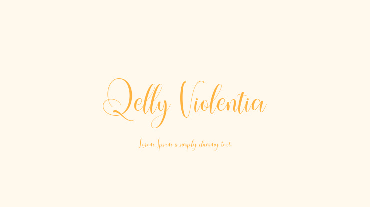 Qelly Violentia Font