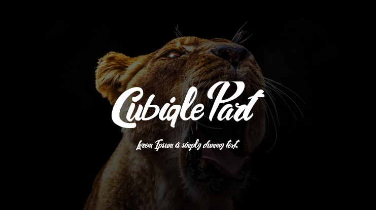 Cubiqle Part Font