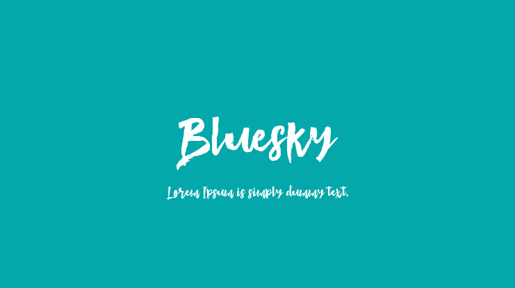 Bluesky Font