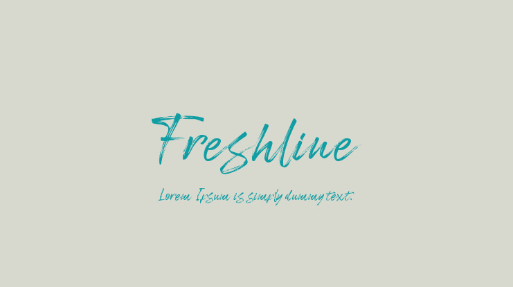 Freshline Font
