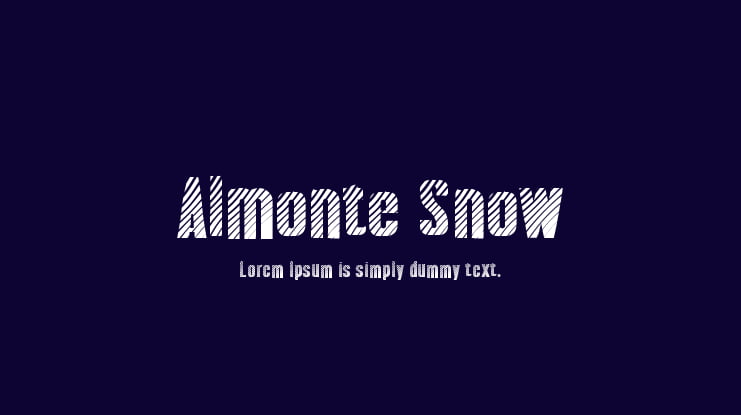 Almonte Snow Font Family