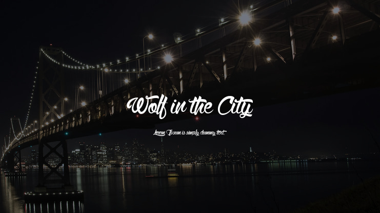 Wolf in the City Font Family