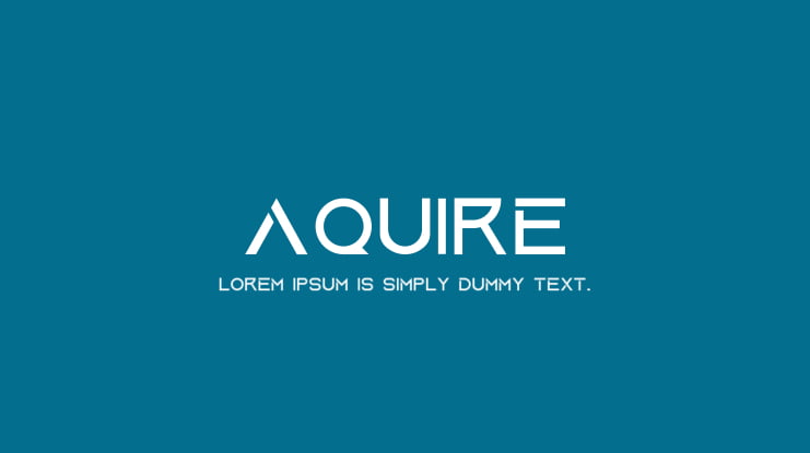Aquire Font Family