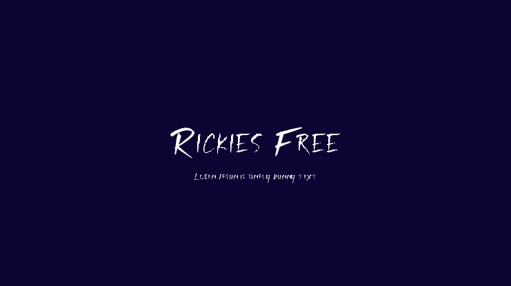 Rickies Free Font