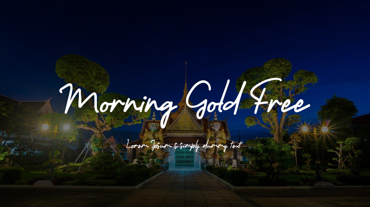 Morning Gold Free Font