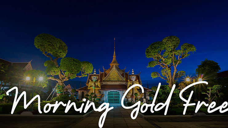 Morning Gold Free Font