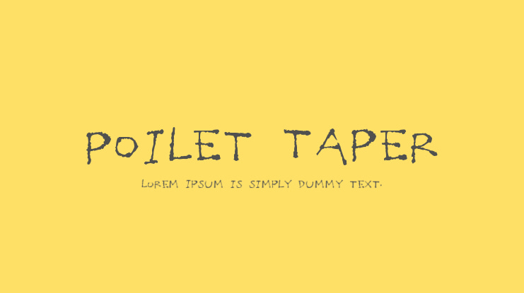 Poilet Taper Font