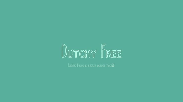 Dutchy Free Font Family