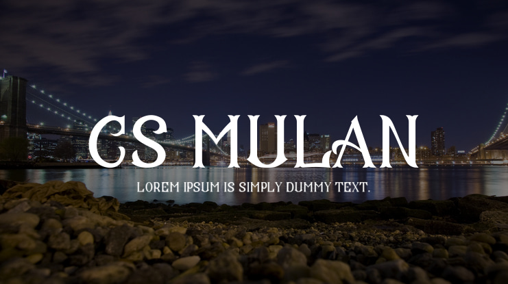 CS Mulan Font Family