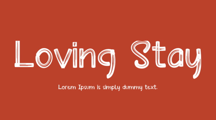 Loving Stay Font
