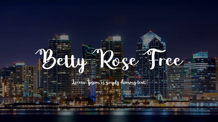 Betty Rose Free Font