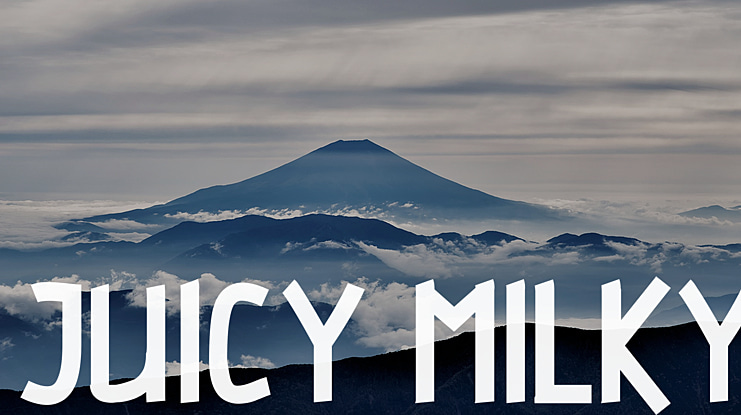 JUICY MILKY Font