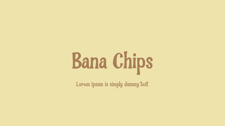 Bana Chips Font