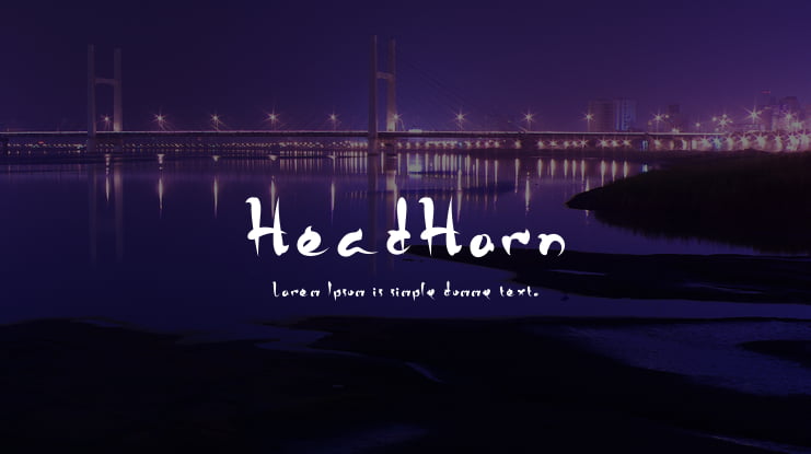 HeadHorn Font