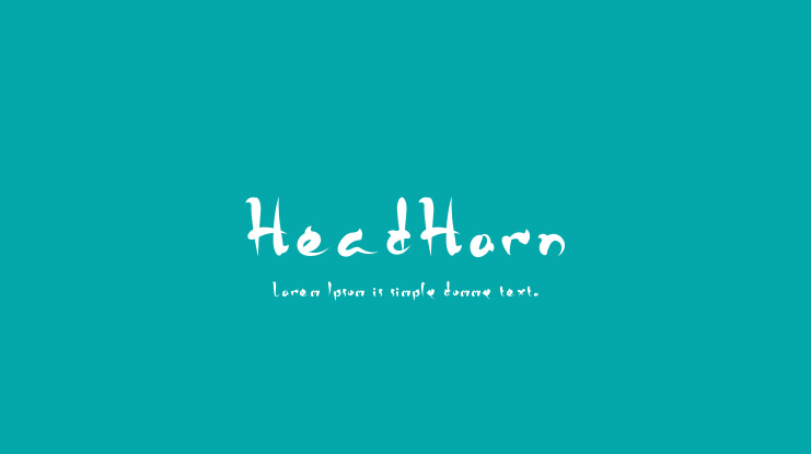 HeadHorn Font