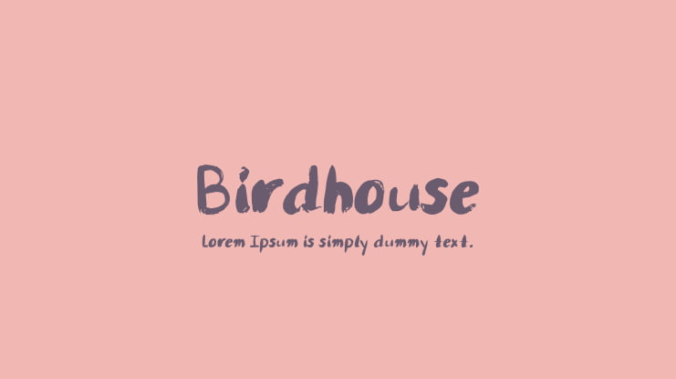 Birdhouse Font