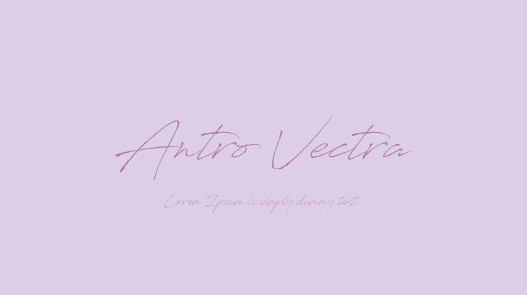 Antro Vectra Font Family