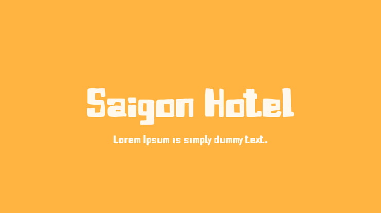 Saigon Hotel Font