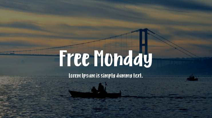 Free Monday Font