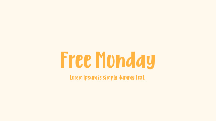 Free Monday Font