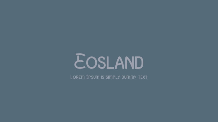 Eosland Font