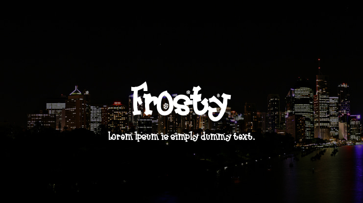 Frosty Font