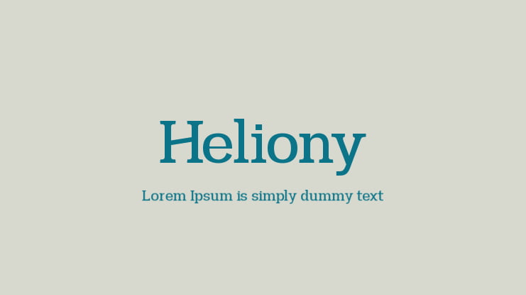 Heliony Font