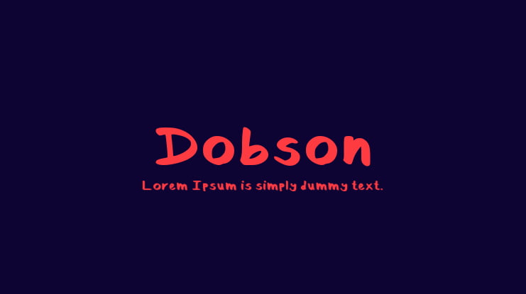 Dobson Font