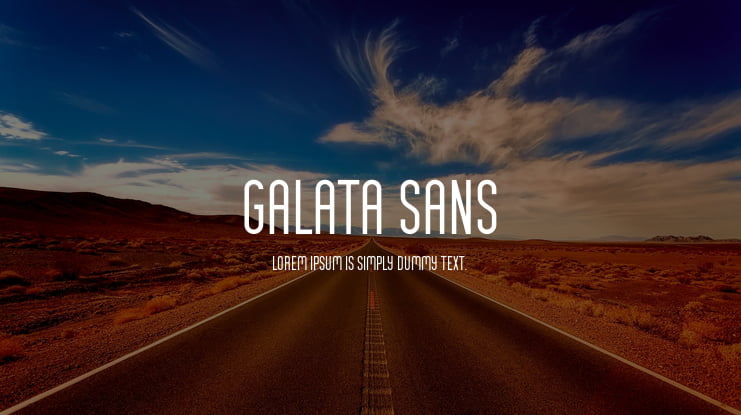 Galata Sans Font