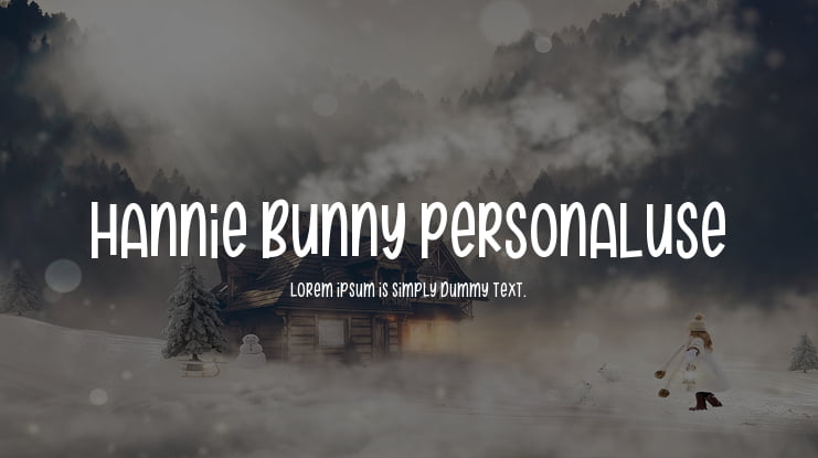 Hannie Bunny personaluse Font