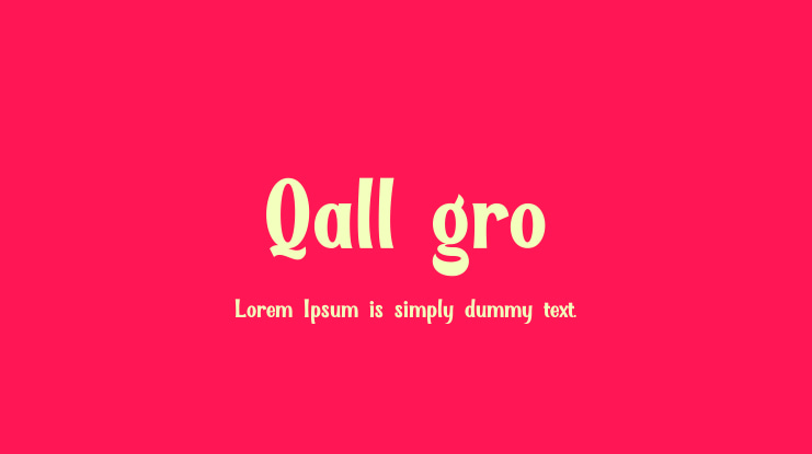 Qallégro Font