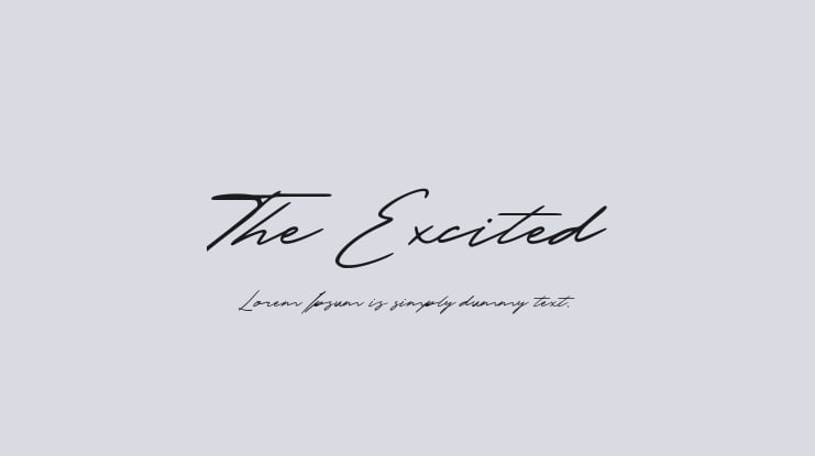 The Excited Font