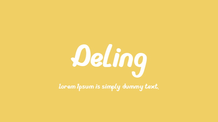 Deling Font