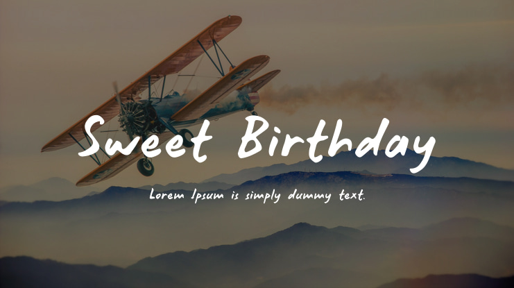 Sweet Birthday Font