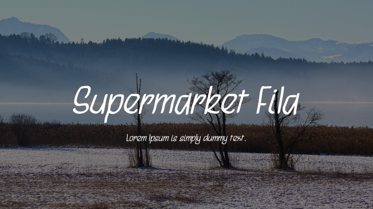 Supermarket Fila Font