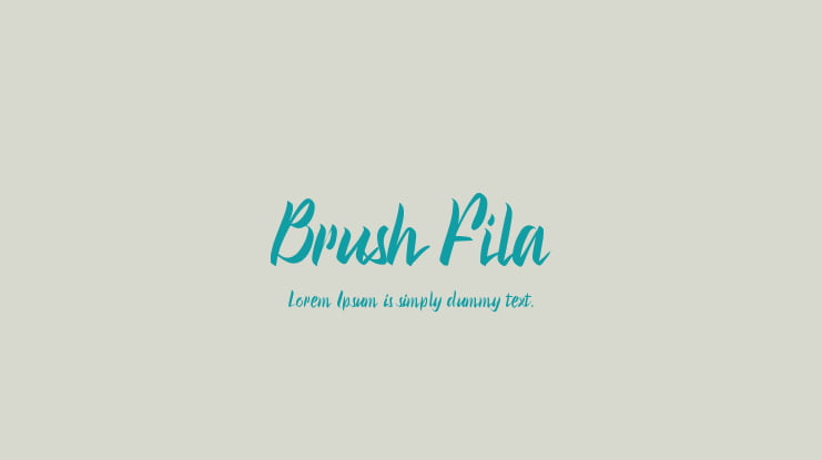 Brush Fila Font