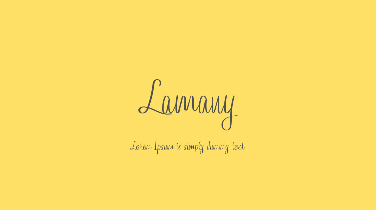 Lamany Font