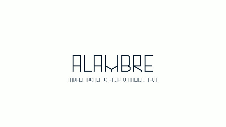 Alambre Font