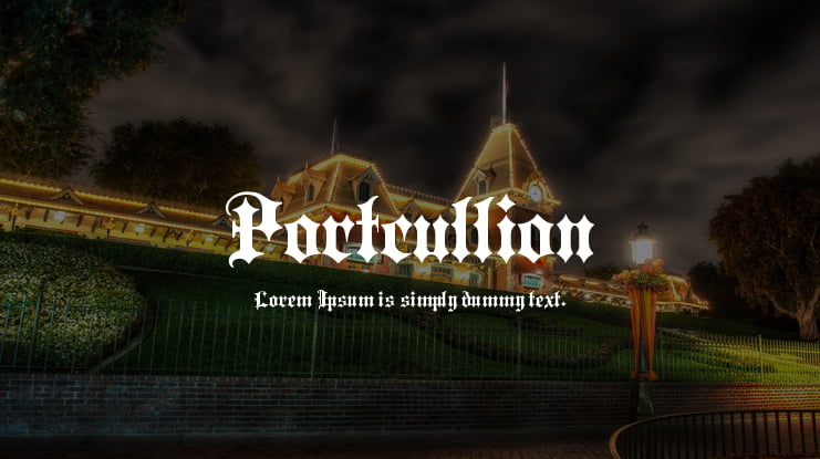 Portcullion Font