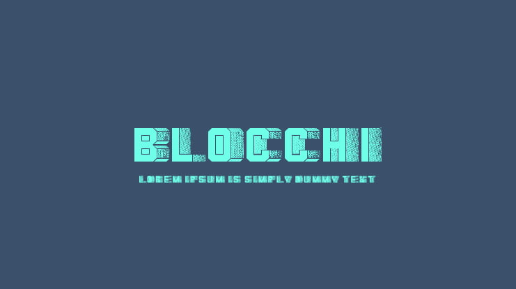 Blocchi Font Family