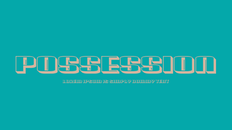 Possession Font Family