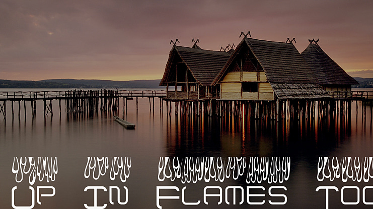 Up In Flames Font Family