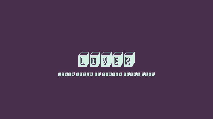 Lover Font Family