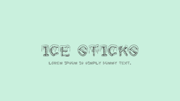 Ice Sticks Font