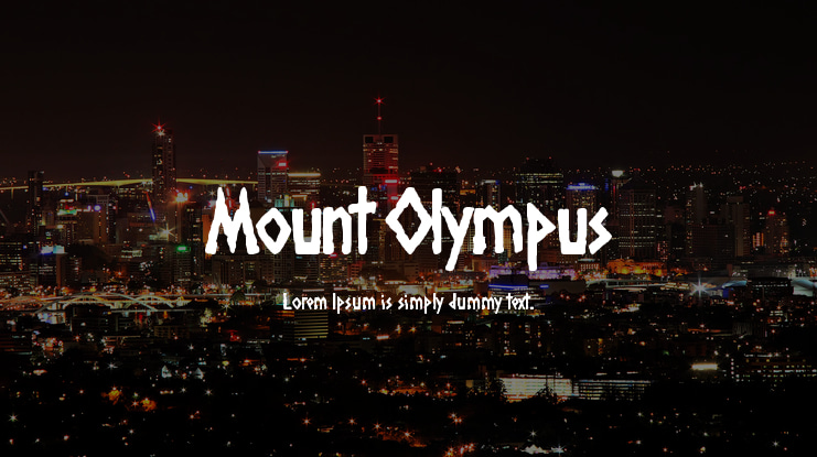 Mount Olympus Font