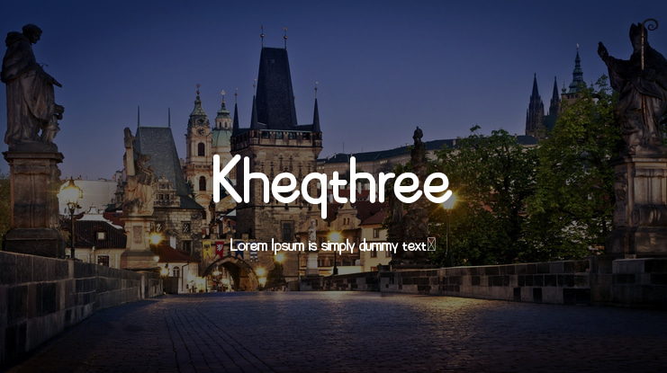 Kheqthree Font