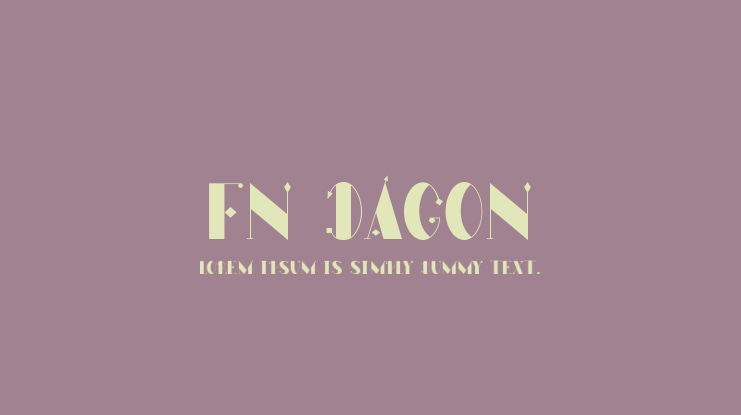 FN Dagon Font