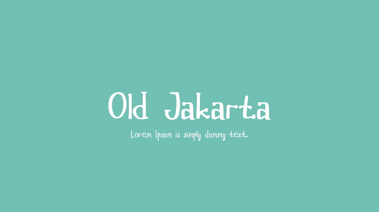 Old Jakarta Font